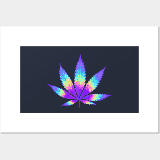 Super Holographic Pot Leaf yeah Posters and Art